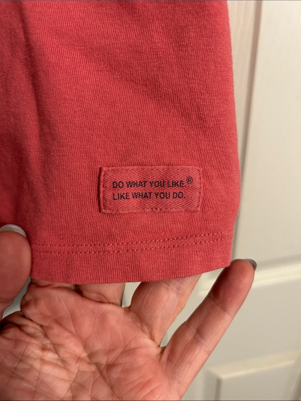 LIFE IS GOOD Coral-Pink Long Sleeve T-Shirt Downward Dog Graphic Crewneck XL - Picture 4 of 8